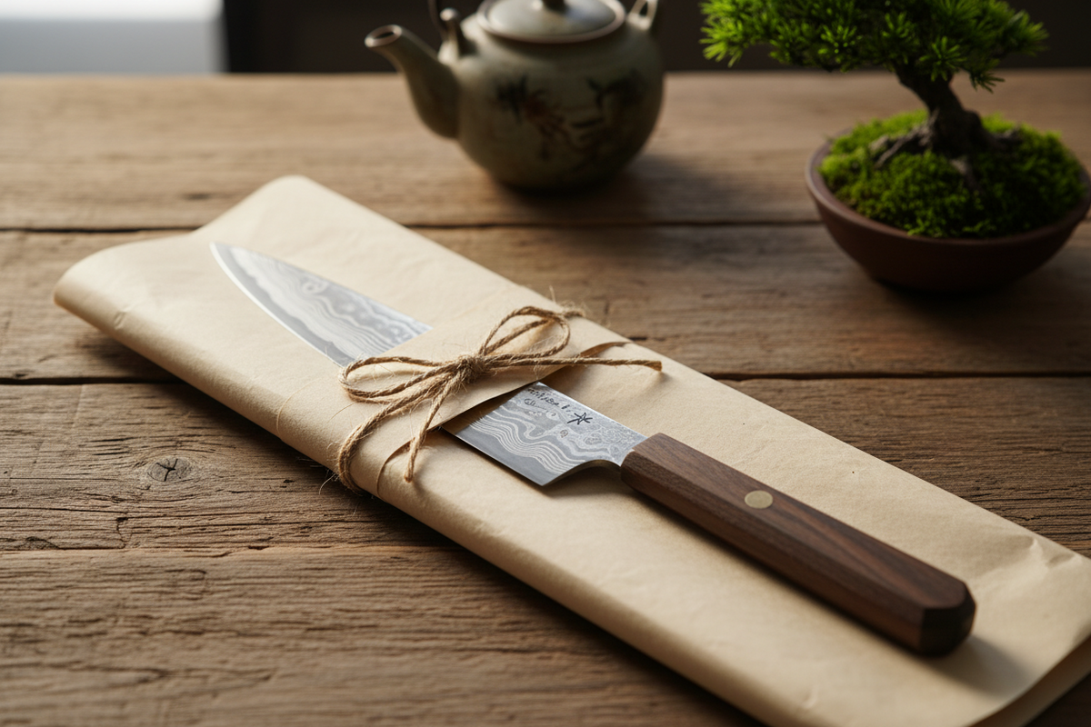 Japanese knife as gift