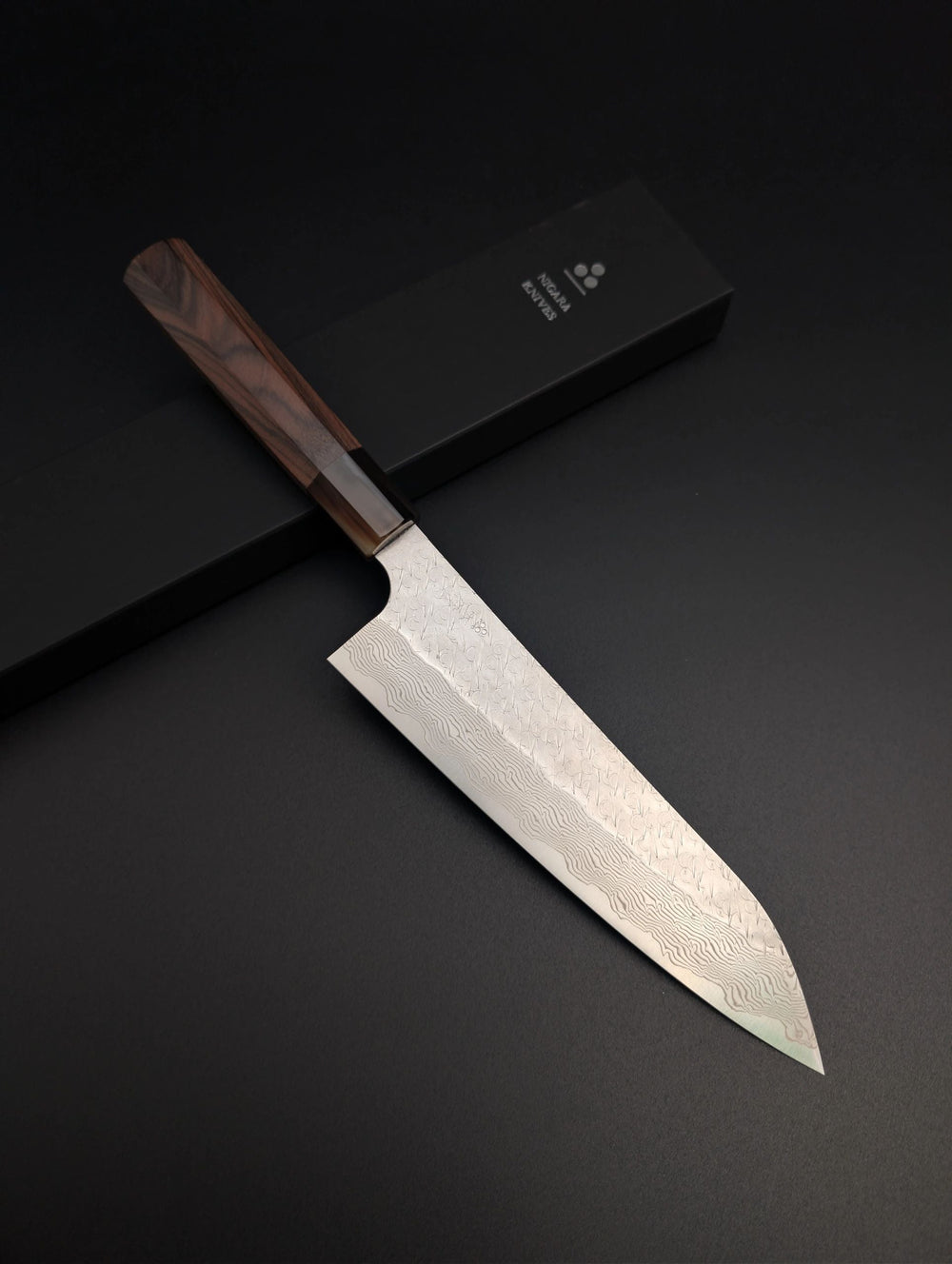 Nigara STRIX Tsuchime Migaki Rosewood Gyuto 21 cm
