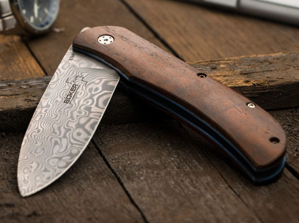 Böker Plus Exskelibur I Cocobolo Damascus