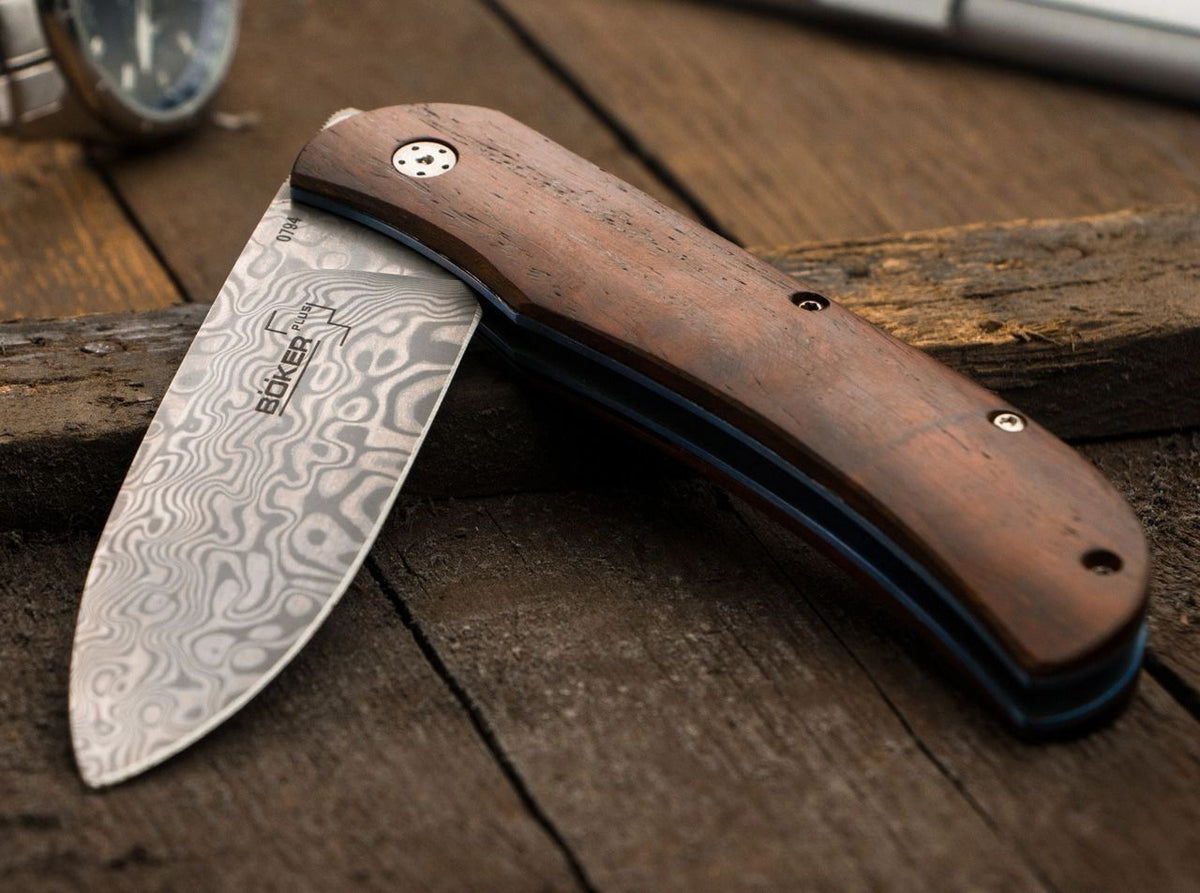 Böker Plus Exskelibur I Cocobolo Damascus