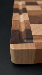 MAKUMORI End Grain Cutting Board | Acacia & Rubberwood 40 × 29 cm