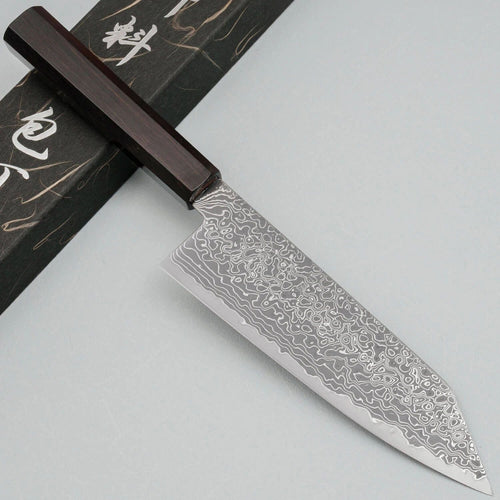 Hatsukokoro Ryuhyo Kurozome SG2 Damast Bunka 19 cm
