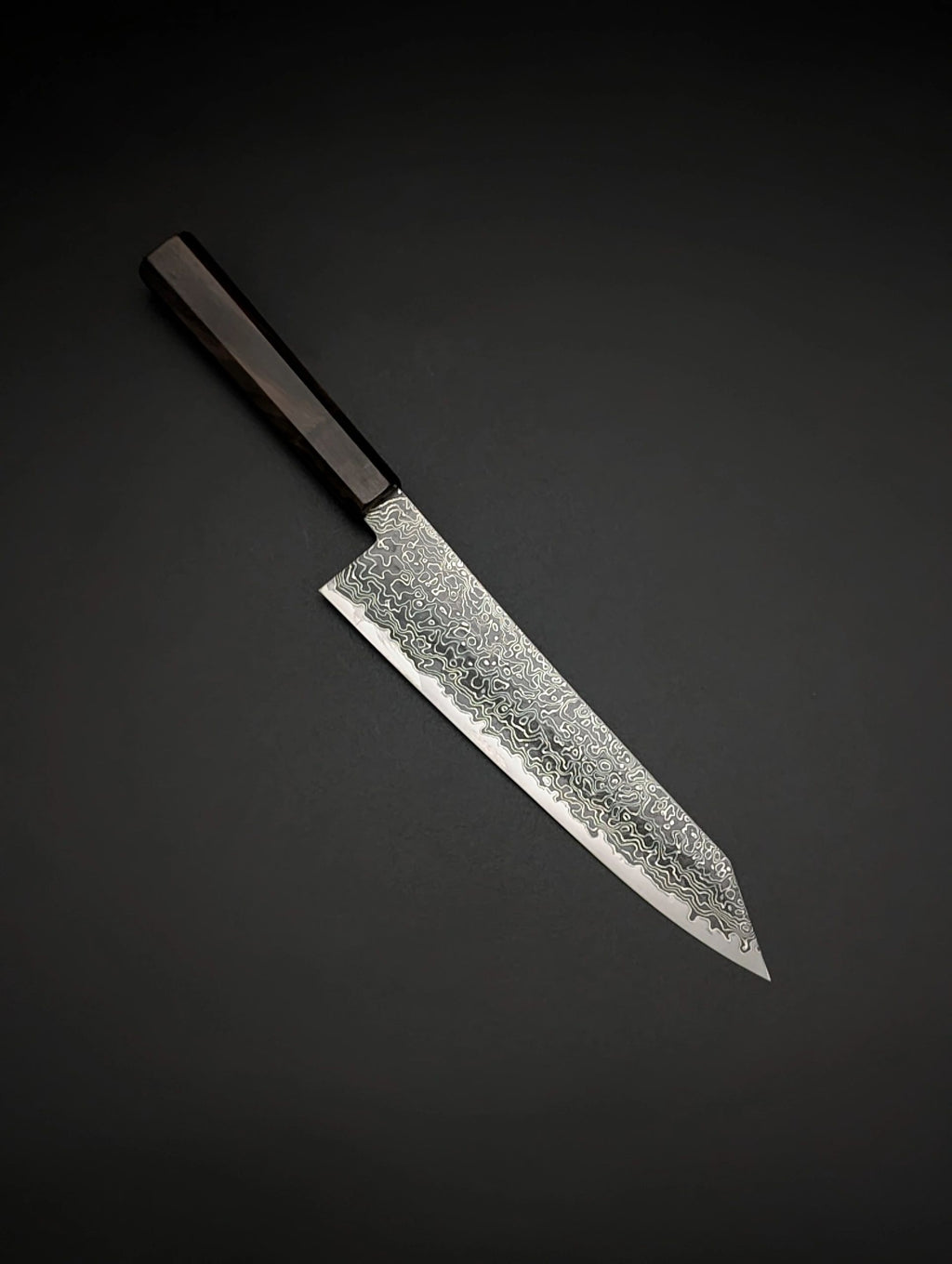 Hatsukokoro Ryuhyo Kurozome SG2 Kiritsuke 210 mm Ebony Handle