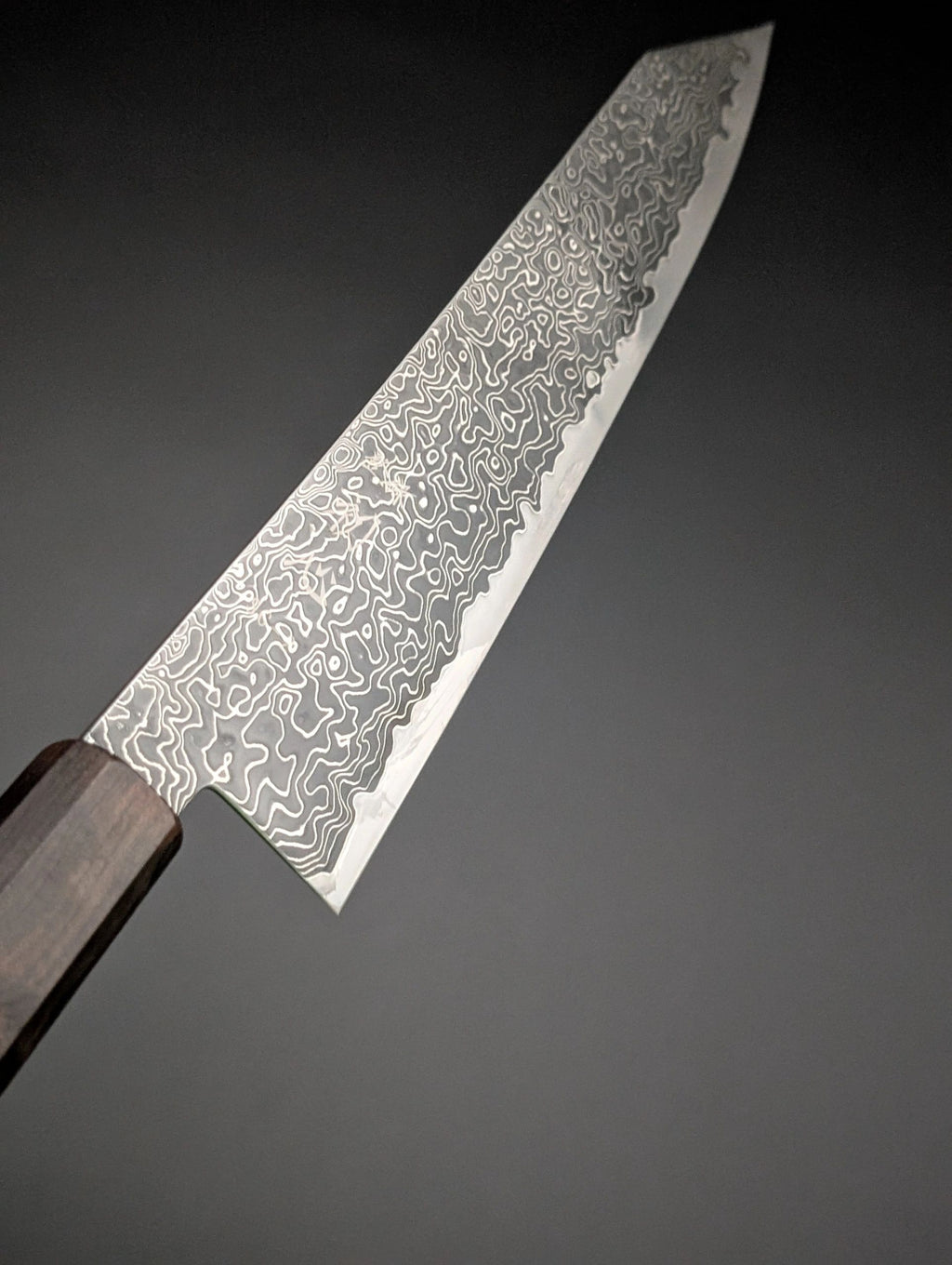 Hatsukokoro Ryuhyo Kurozome SG2 Kiritsuke 210 mm Ebony Handle
