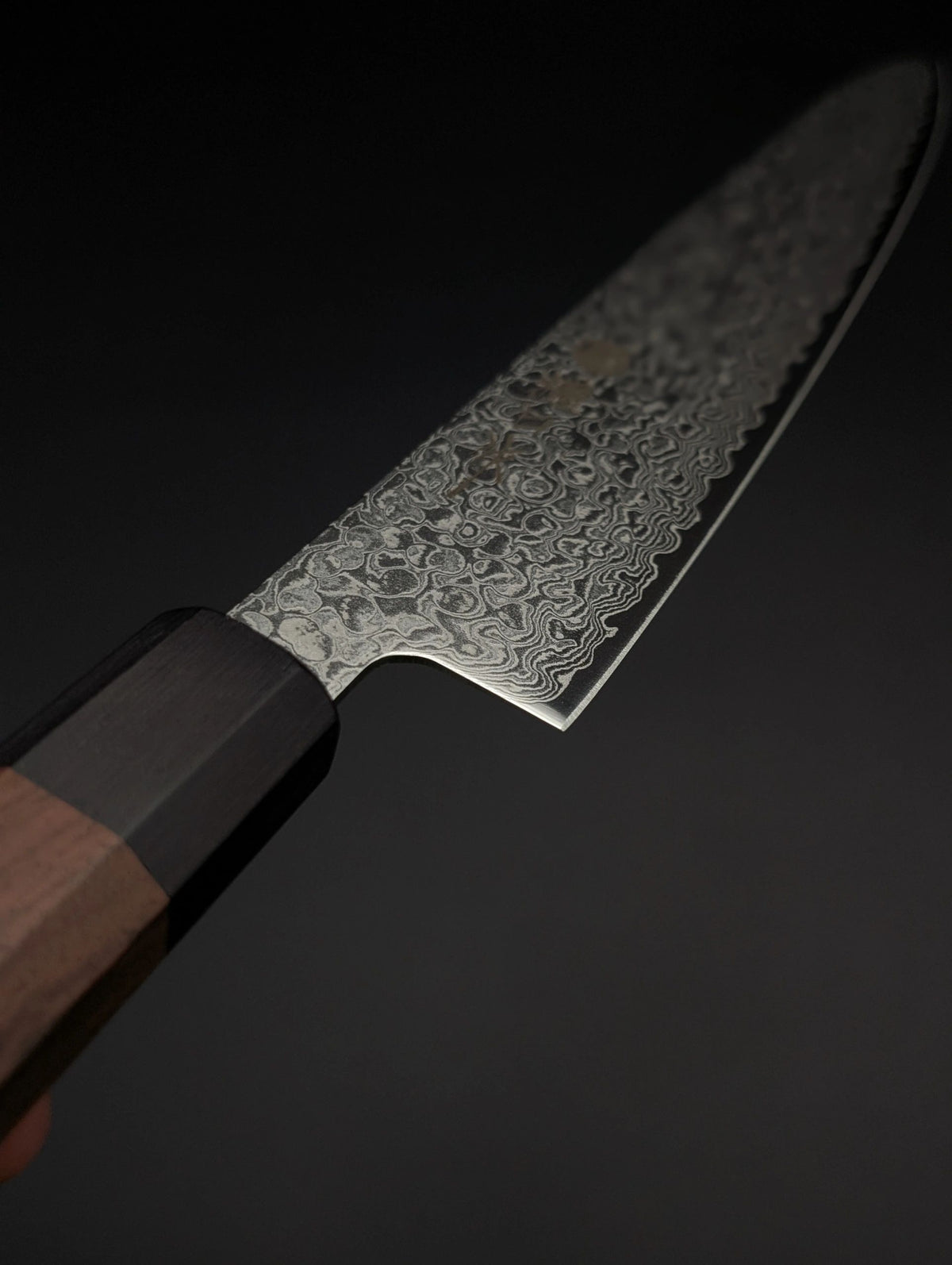 Higuchi ZA18 Damascus Sujihiki 240 mm Walnut Handle