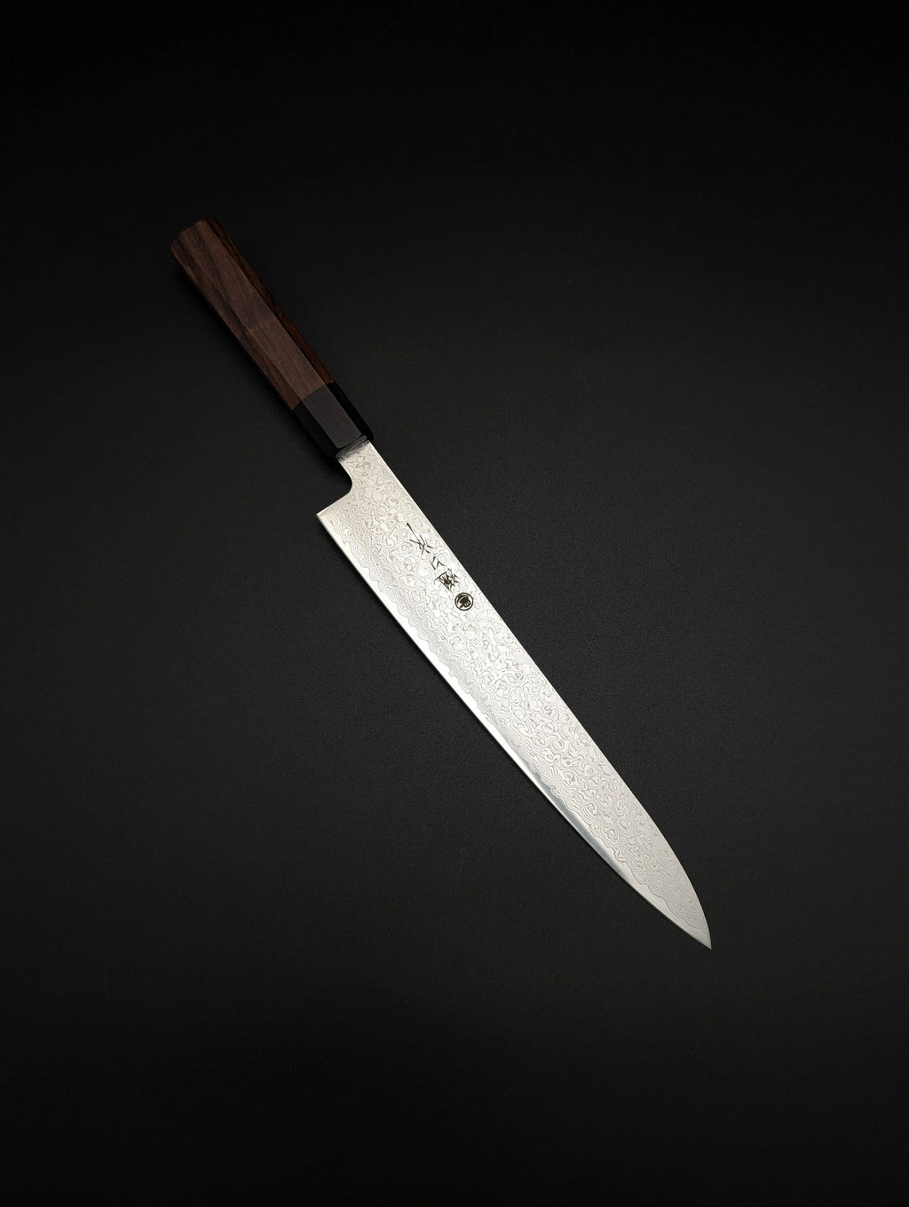 Higuchi ZA18 Damascus Sujihiki 240 mm Walnut Handle