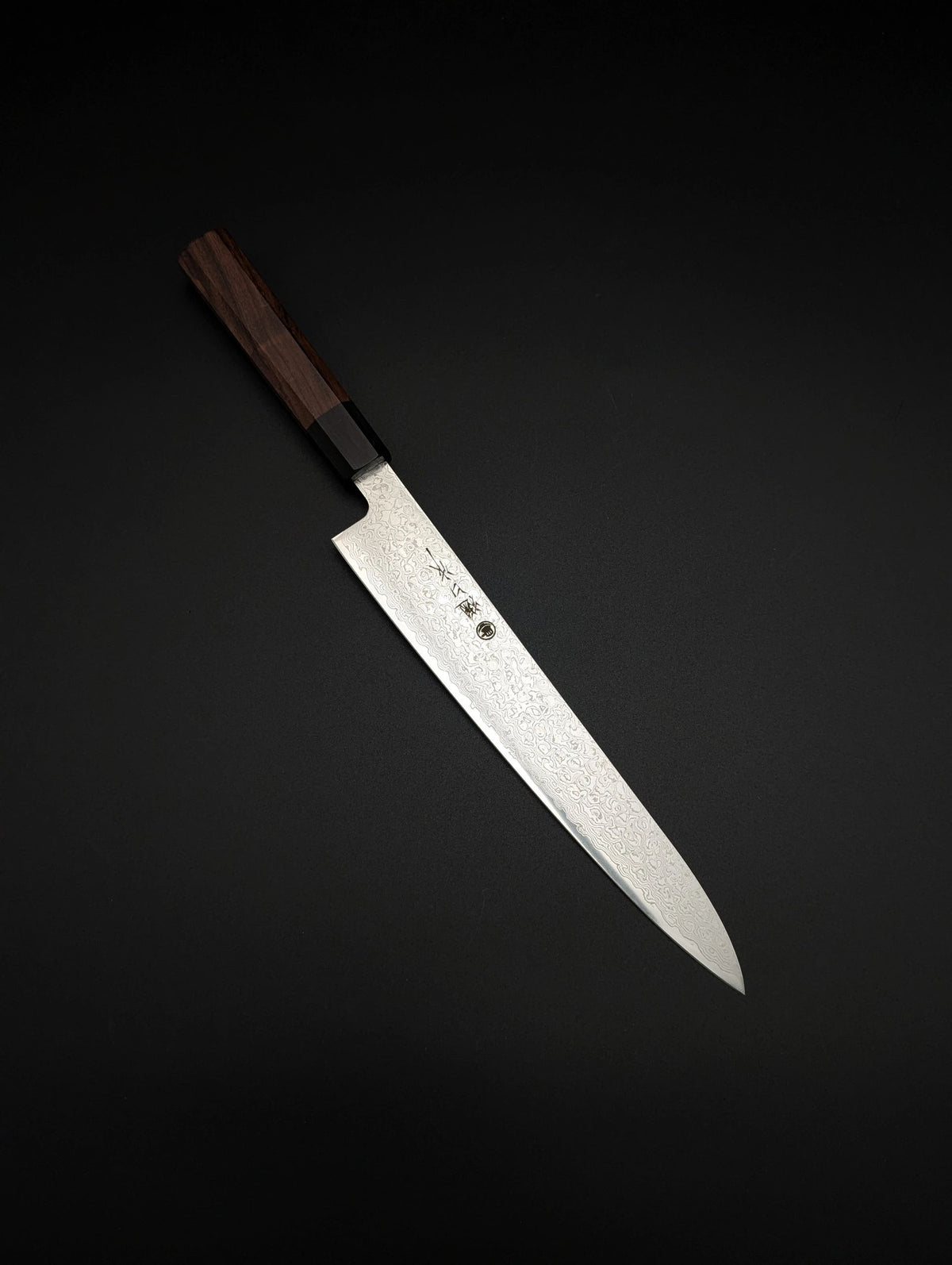 Higuchi ZA18 Damascus Sujihiki 240 mm Walnut Handle