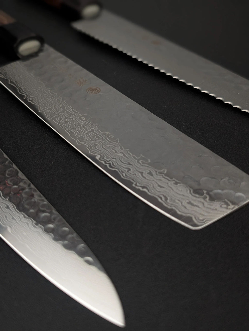 Higuchi VG10 Damascus 3-Piece Knife Set – Walnut Handle
