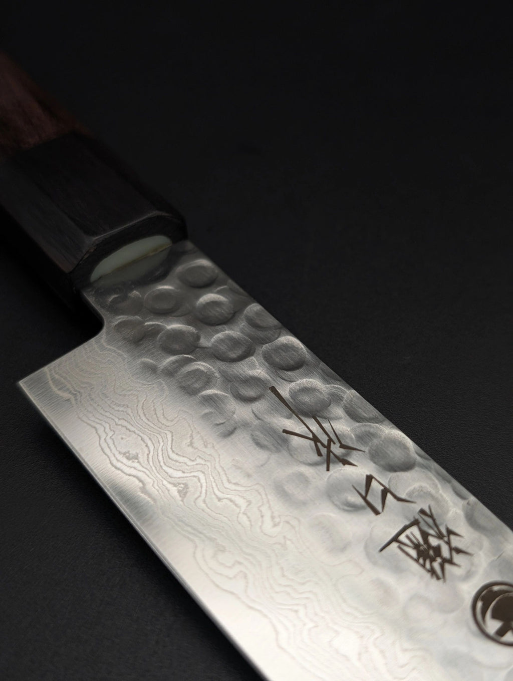 Higuchi VG10 Damascus Tsuchime Sujihiki 240 mm Pakka Handle