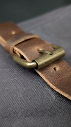 KOTAI Knife Roll-Up Bag | 8-Slot Waxed Canvas & Leather
