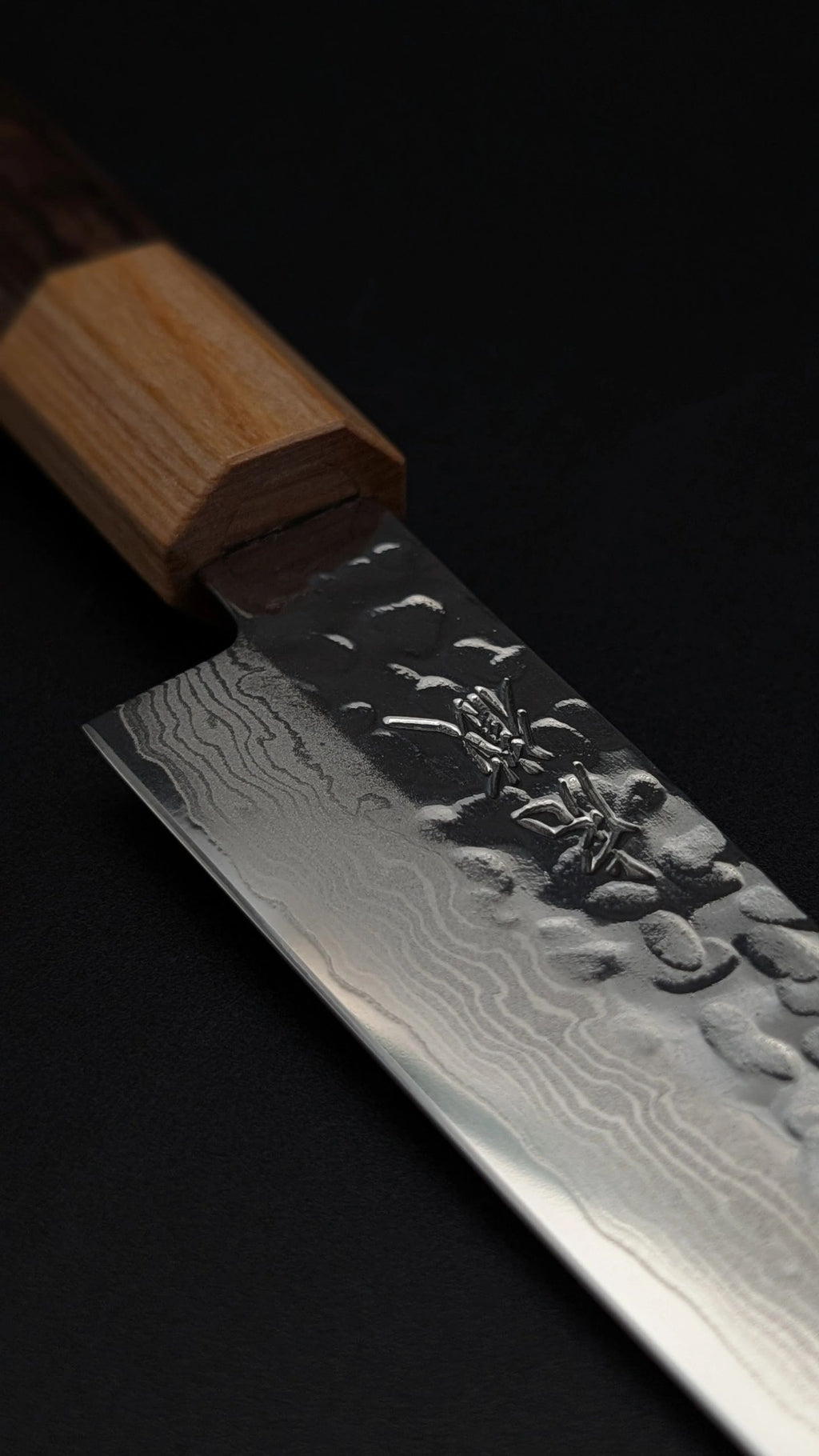 Kotetsu VG10 Damascus Petty 150mm – Teak Wood Handle