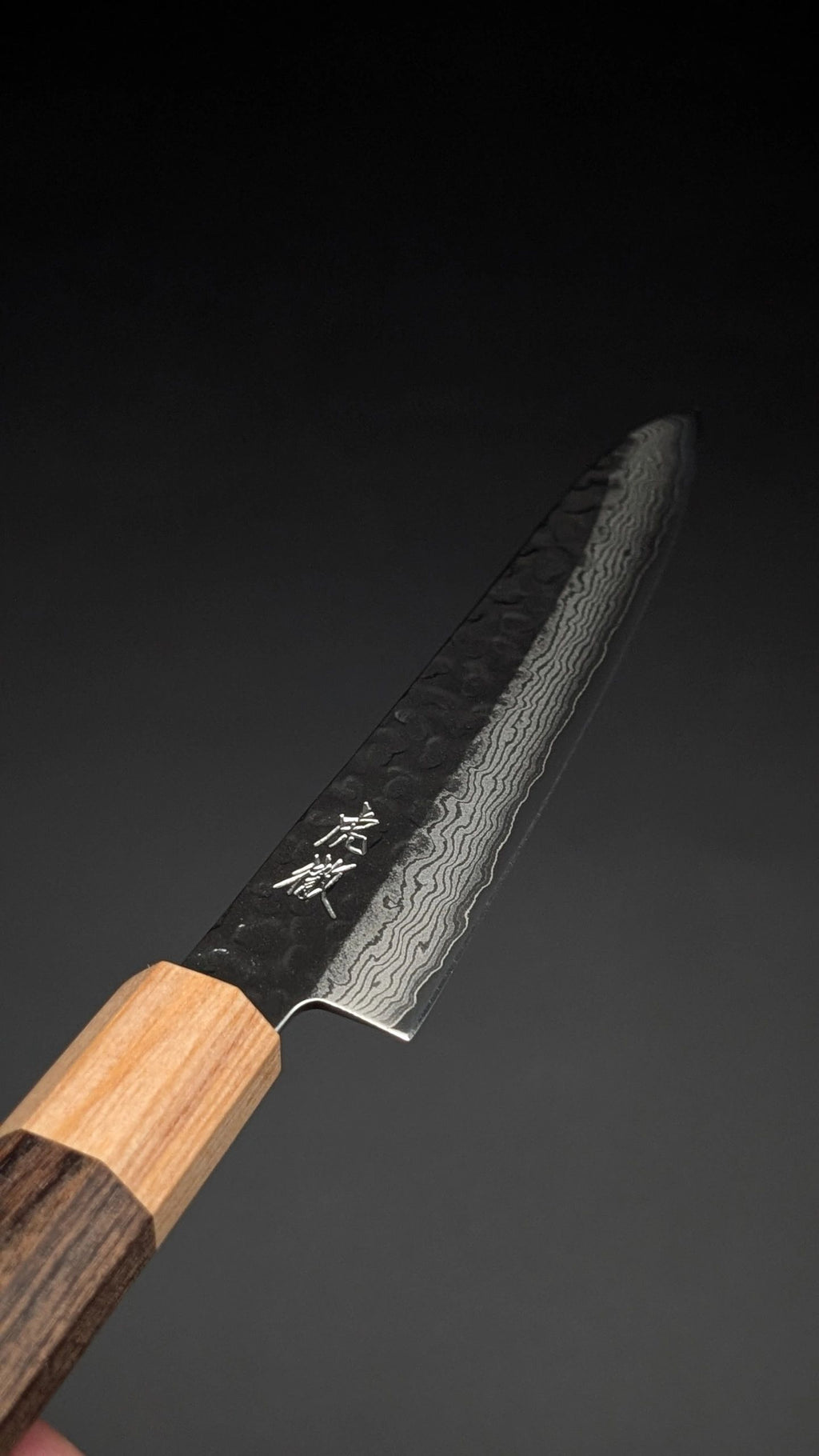 Kotetsu VG10 Damascus Petty 150mm – Teak Wood Handle