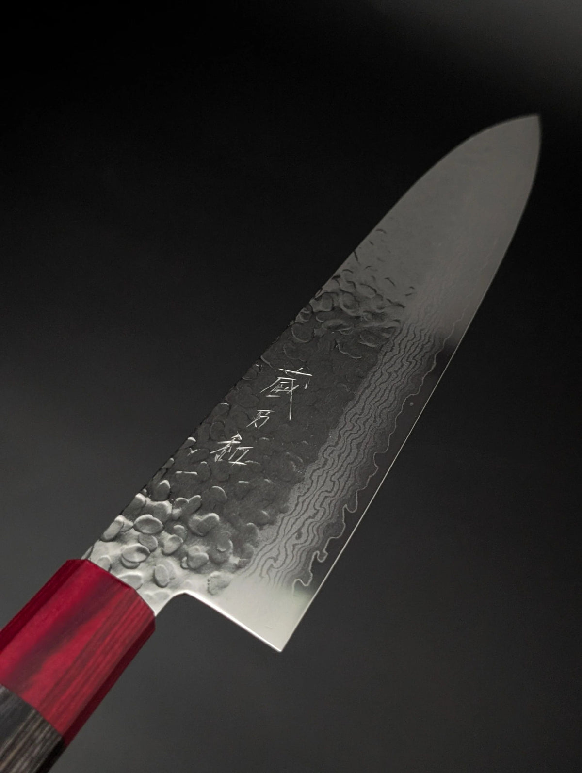 Kuranowa VG10 Tsuchime Damascus Gyuto 210mm – Pakka Wood