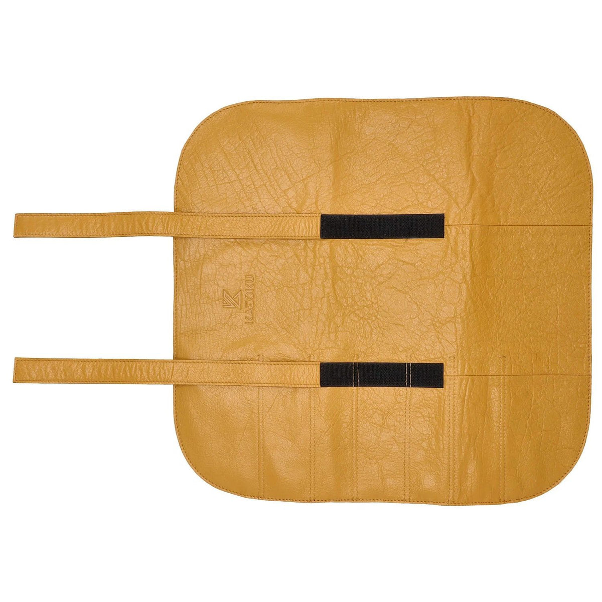 Leather Knife Folder Yellow 7 compartment