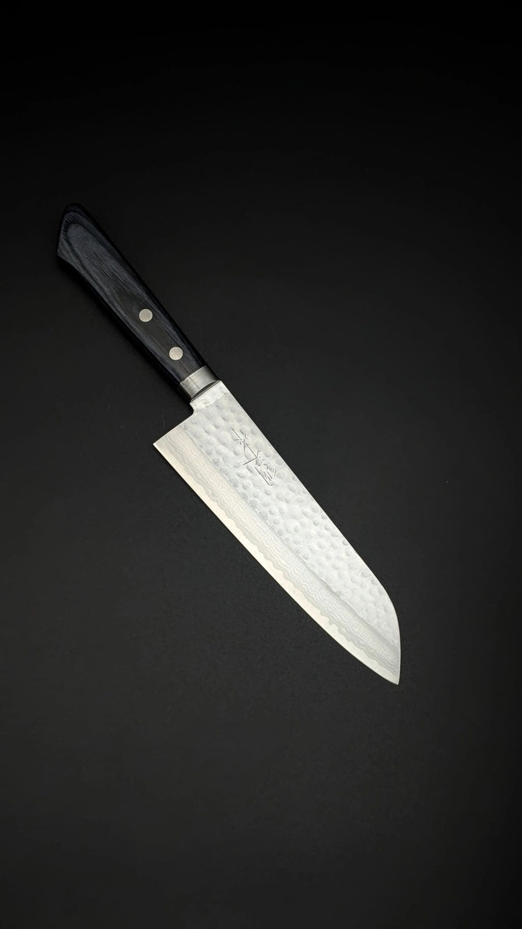 Masutani VG10 Santoku 165mm – Blue Pakka Wood Handle