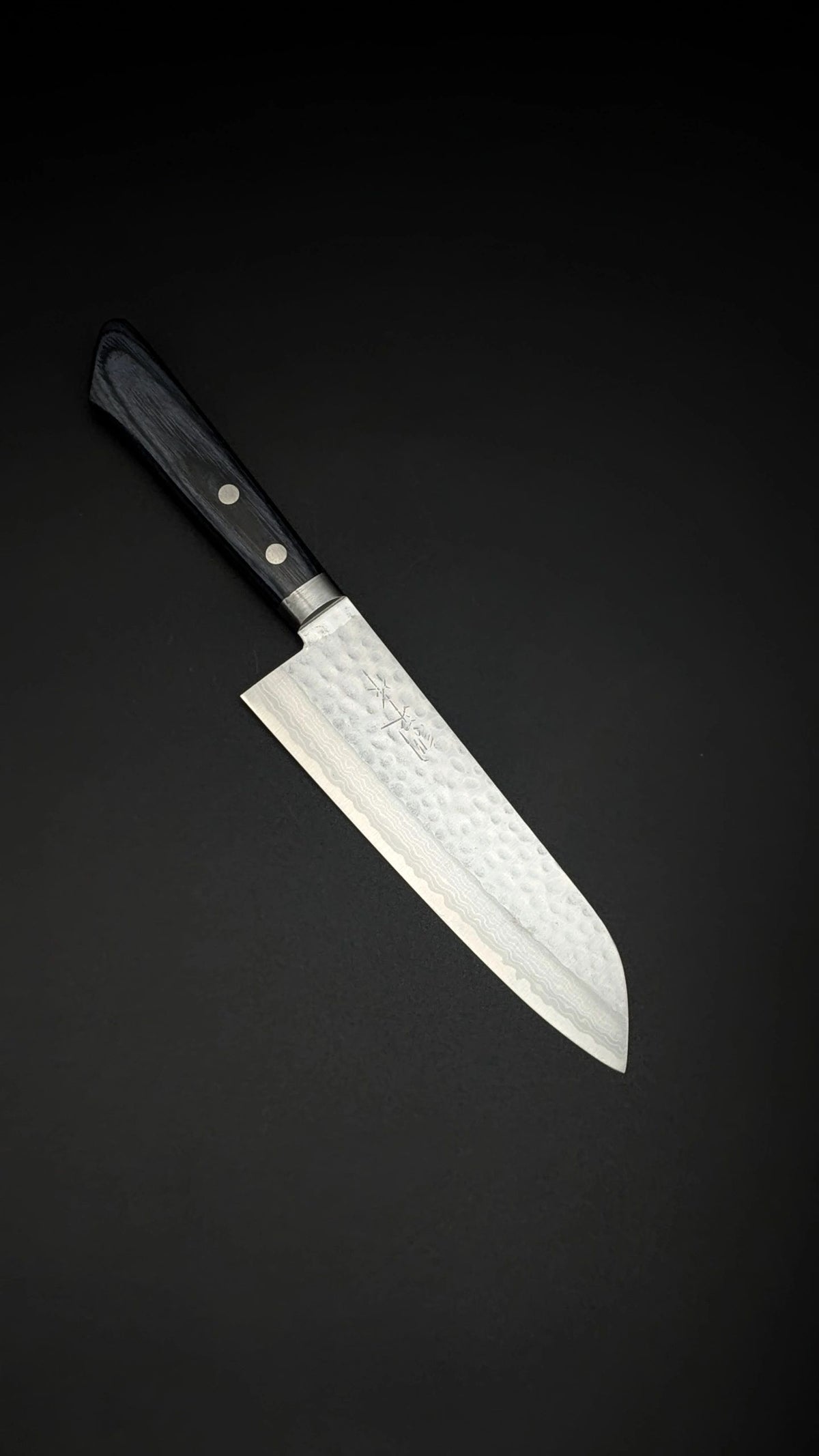 Masutani VG10 Santoku 165mm – Blue Pakka Wood Handle
