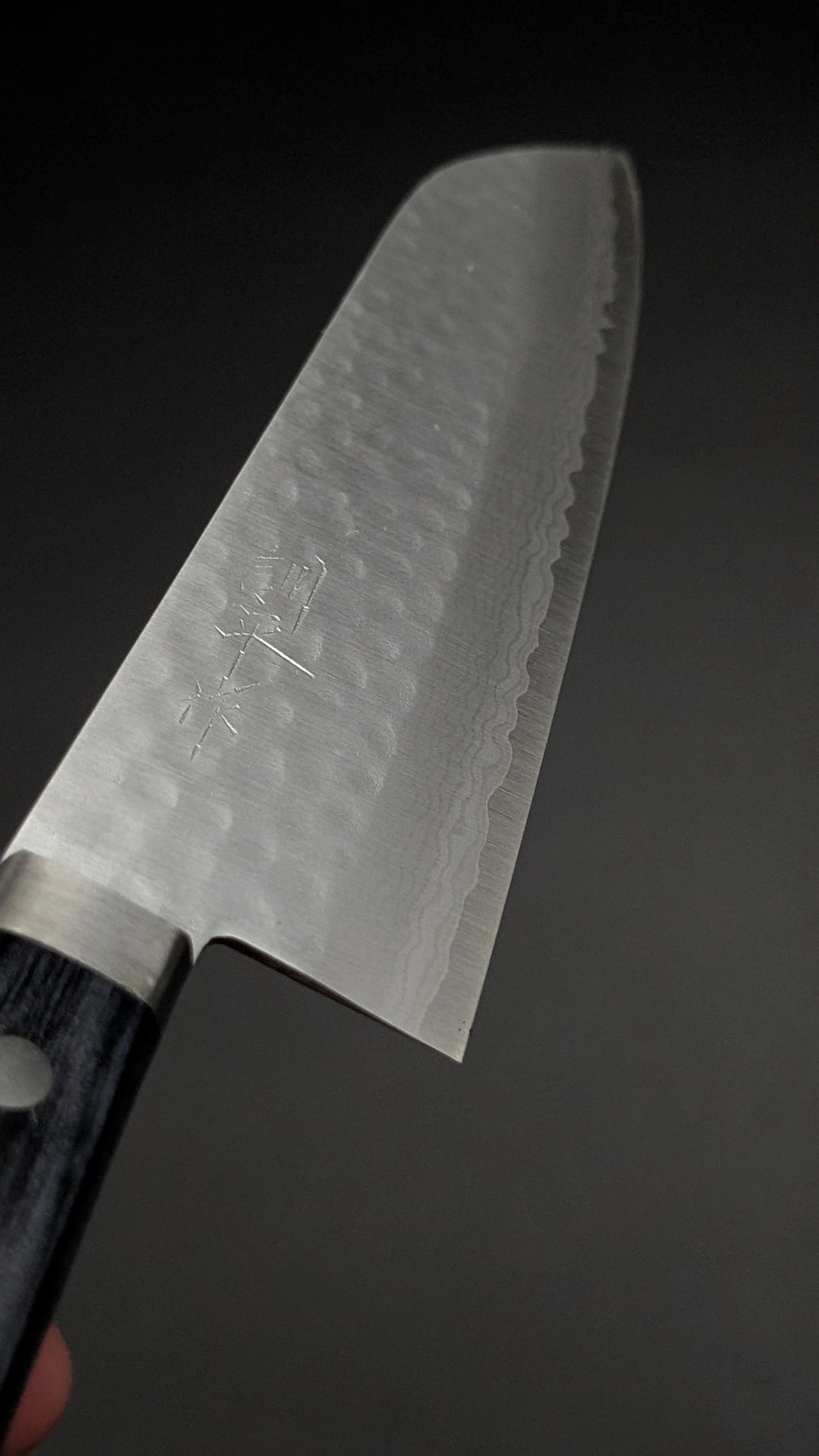 Masutani VG10 Santoku 165mm – Blue Pakka Wood Handle