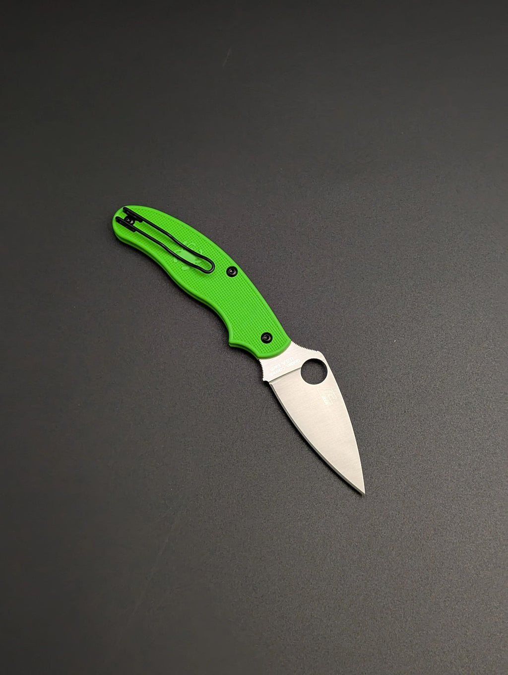 Spyderco UK Pen Knife Salt Green LC200N PlainEdge