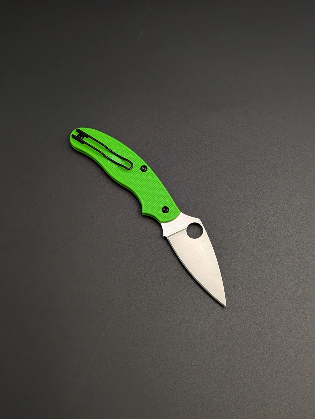 Spyderco UK Pen Knife Salt Green LC200N PlainEdge
