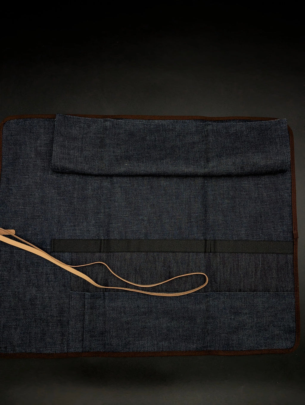 West Japan Tools – Checked Knife Roll | 6-Knife Capacity
