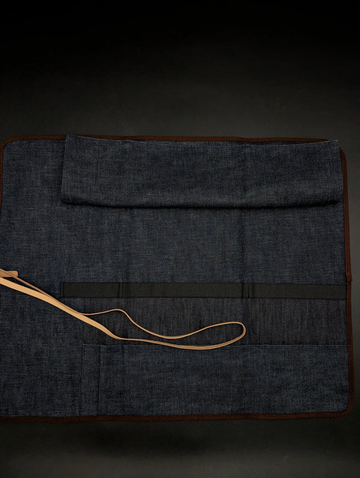 West Japan Tools – Checked Knife Roll | 6-Knife Capacity