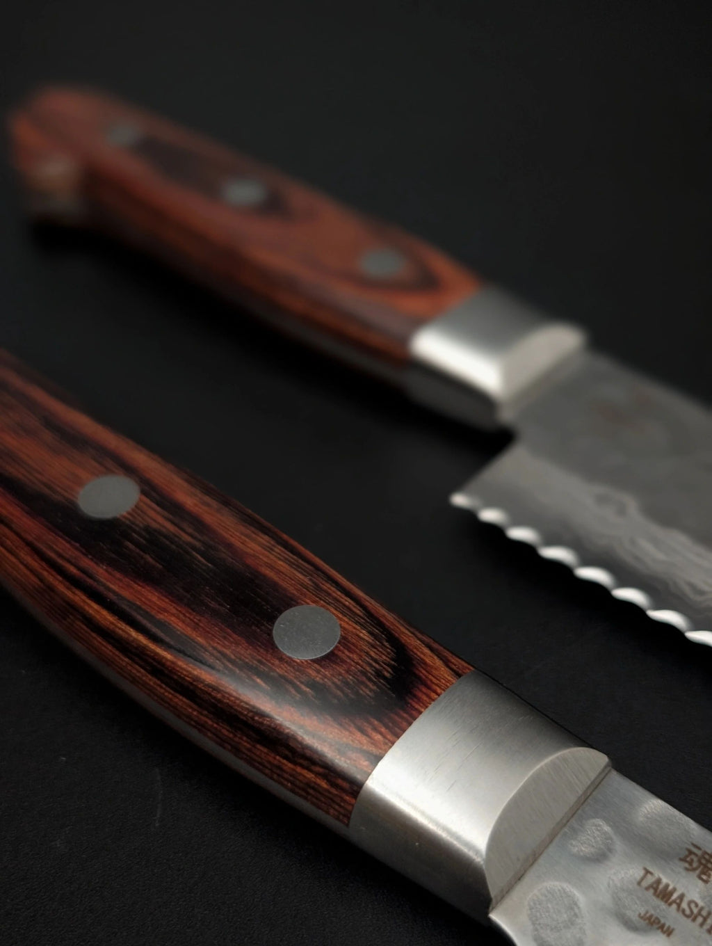 SKM Tamashi VG10 Damascus 2-Piece Knife Set – Nakiri 180mm & Bread Knife 240mm