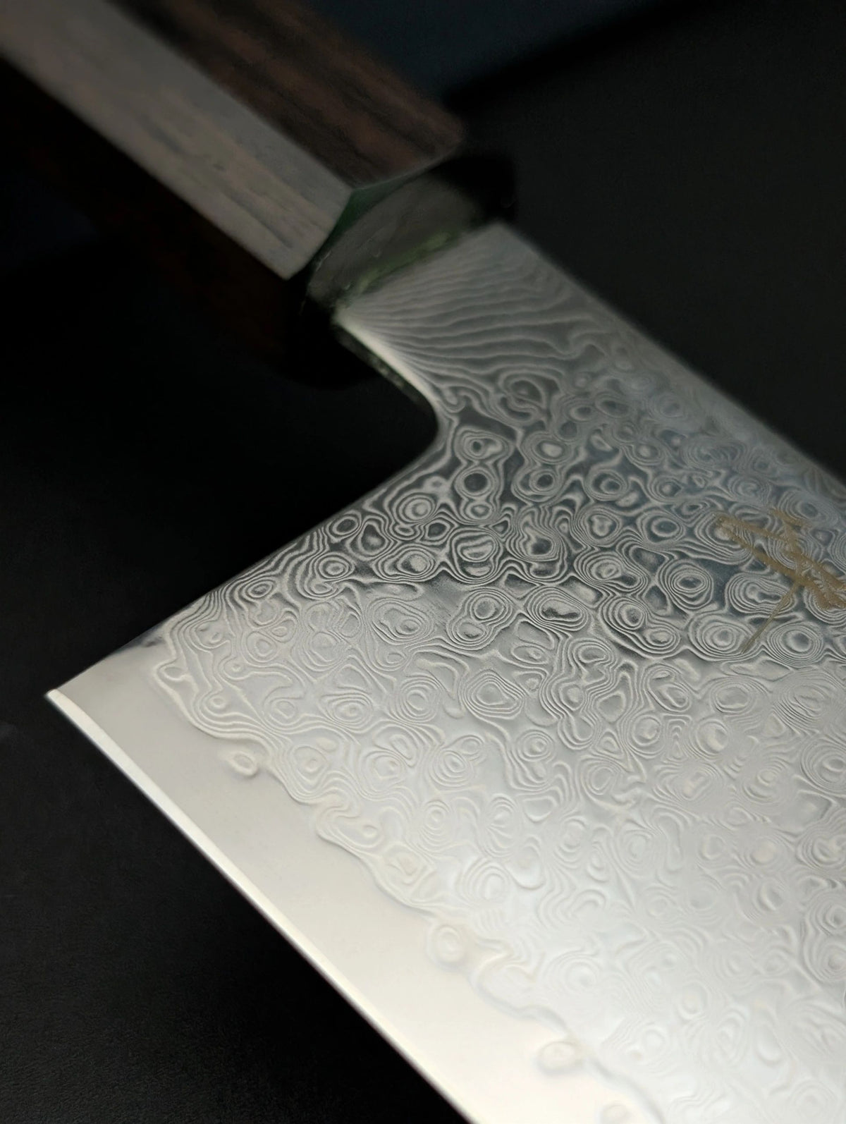 Sakai Kikumori OHS SG2 Damascus Kiritsuke Santoku 165mm – Ebony Handle