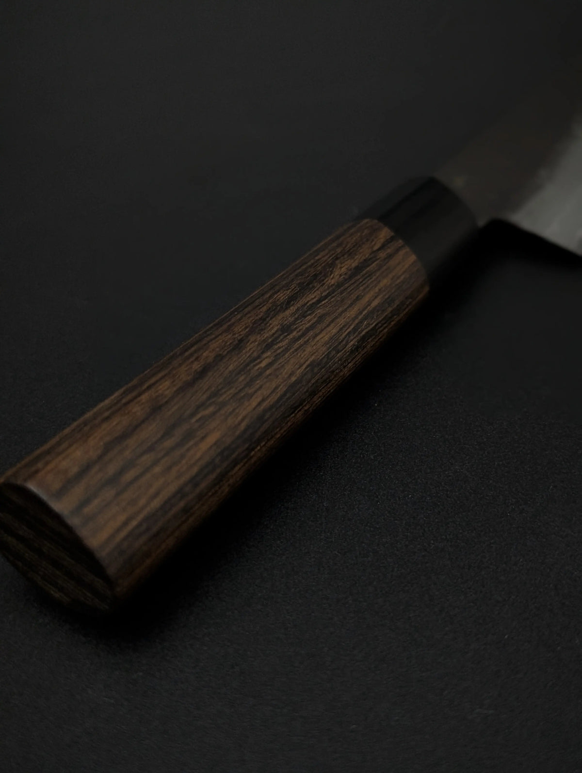 Shizu Gen VG10 Damascus Bunka 190mm – Kurouchi Tsuchime – D-Shape Pakka Wood Handle