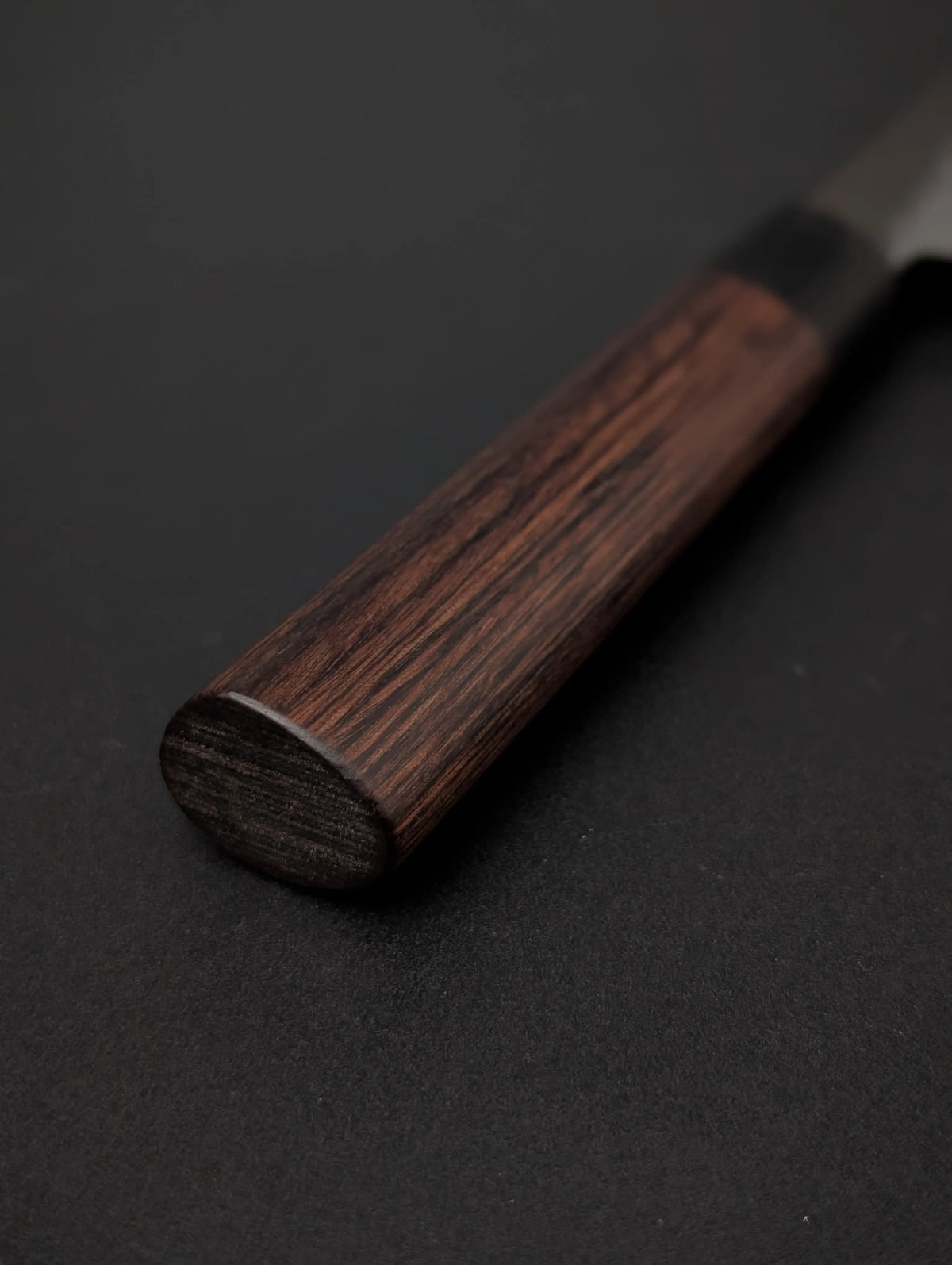 Shizu Gen VG10 Damascus Nakiri 160mm – Kurouchi Tsuchime – D-Shape Pakka Wood Handle