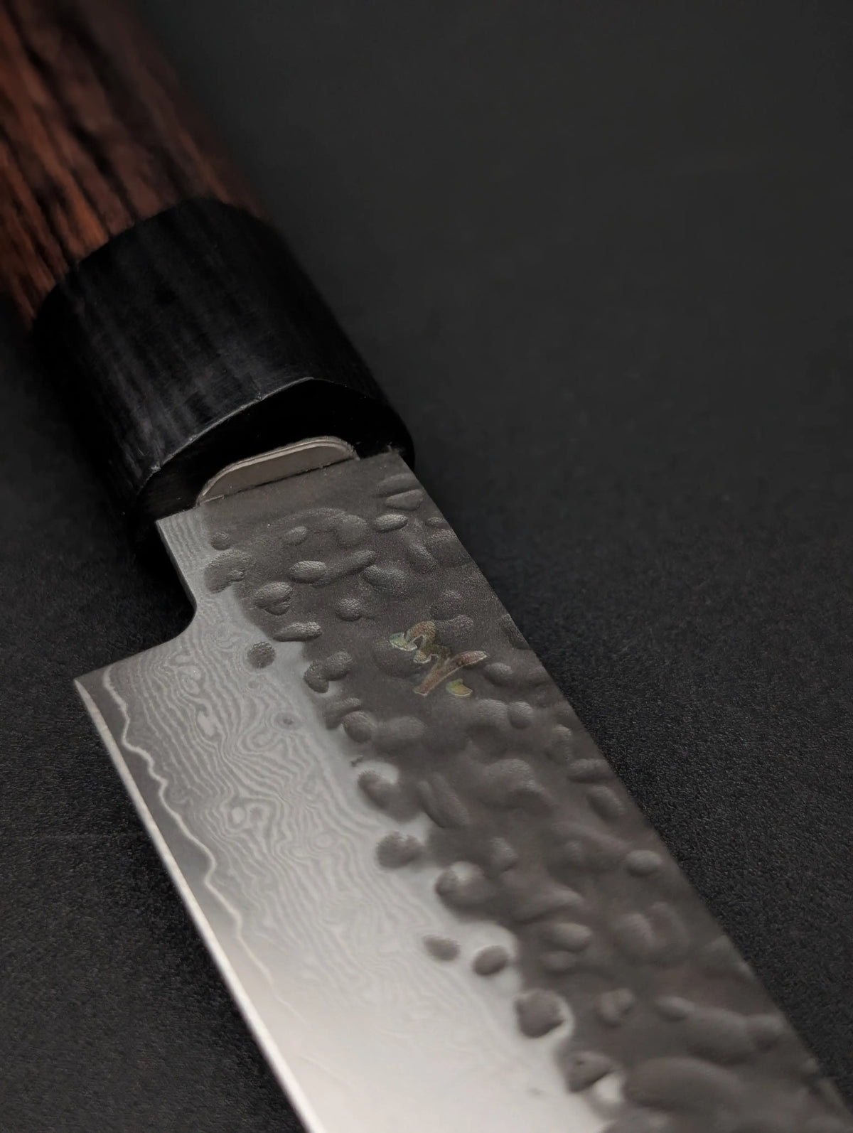 Shizu Gen VG10 Petty 135mm – Kurouchi Tsuchime – Pakka Wood Handle