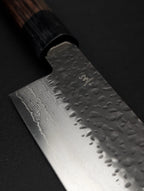 Shizu Gen VG10 Petty 160mm – Kurouchi Tsuchime – D-Shape Pakka Wood Handle