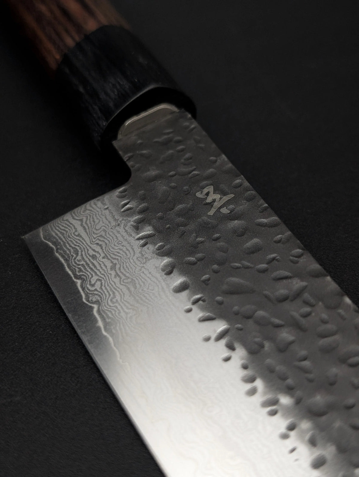 Shizu Gen VG10 Petty 160mm – Kurouchi Tsuchime – D-Shape Pakka Wood Handle