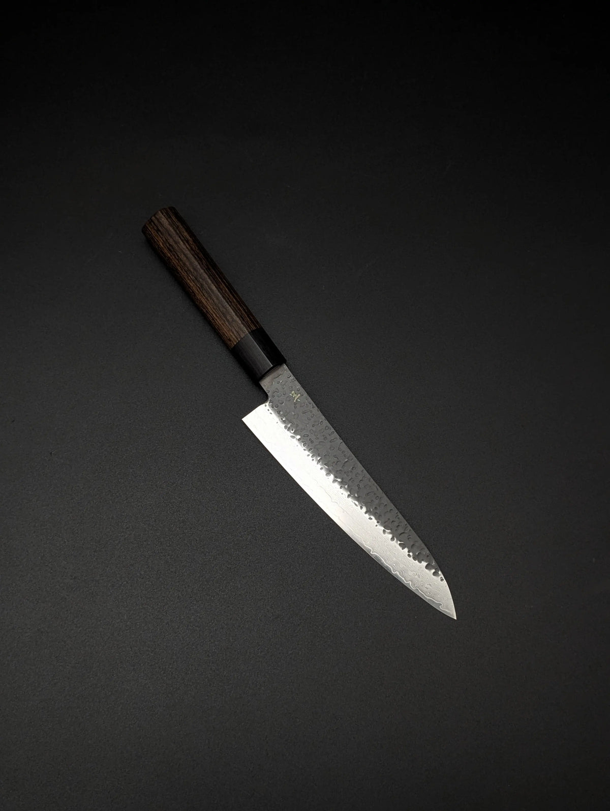 Shizu Gen VG10 Petty 160mm – Kurouchi Tsuchime – D-Shape Pakka Wood Handle