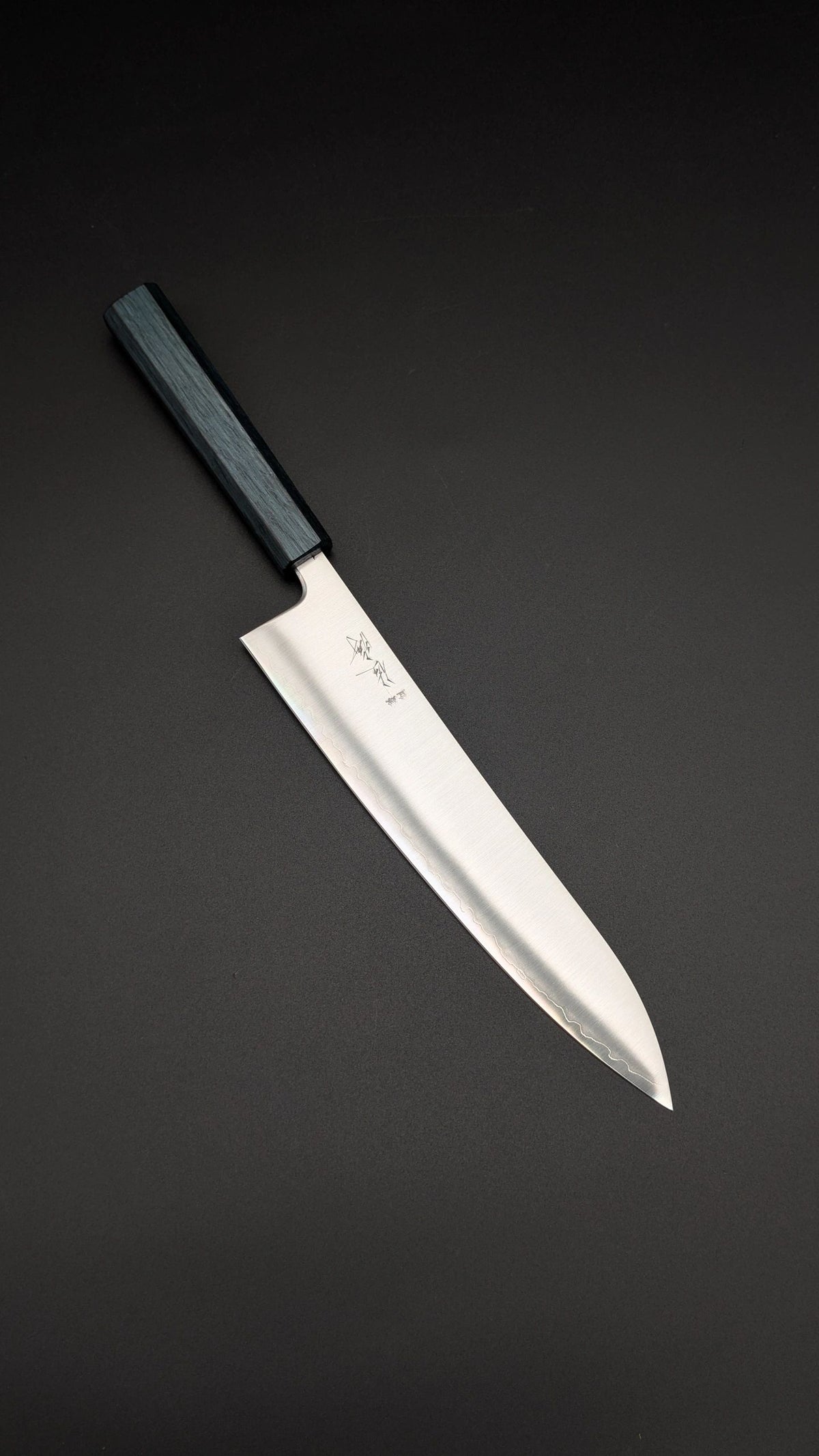 Touroku Sakai Aogami Super Gyuto 240mm – Green Pakka Handle