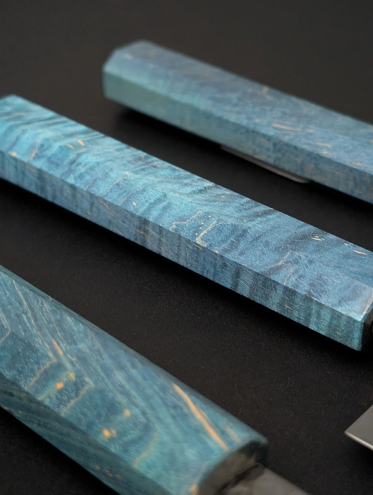 Touroku Sakai VG10 Damascus 3-Piece Knife Set – Azure Pakka Handle