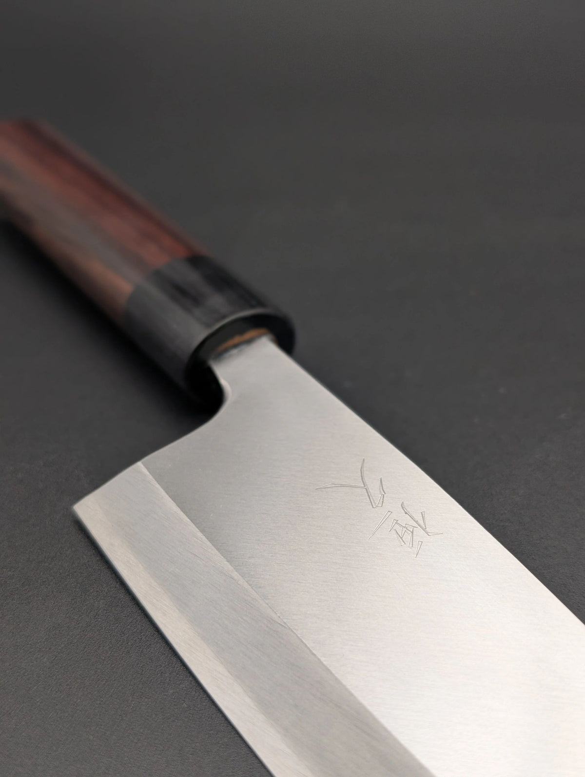 Tsunehisa Deba 180mm – AUS-8 Stainless Steel | Rosewood Handle