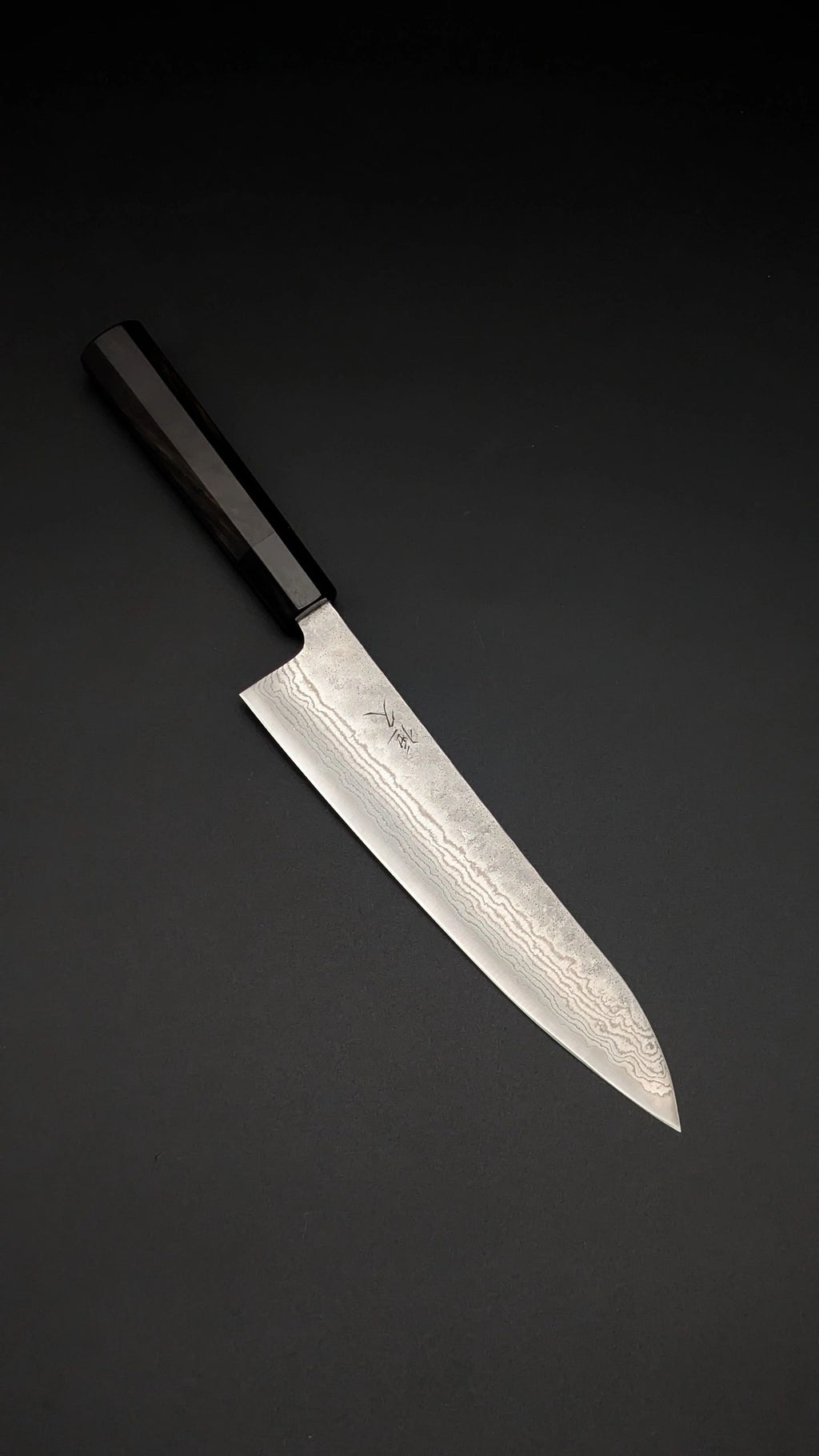 Tsunehisa 440C Gyuto 210mm – Ebony & Buffalo Horn Handle