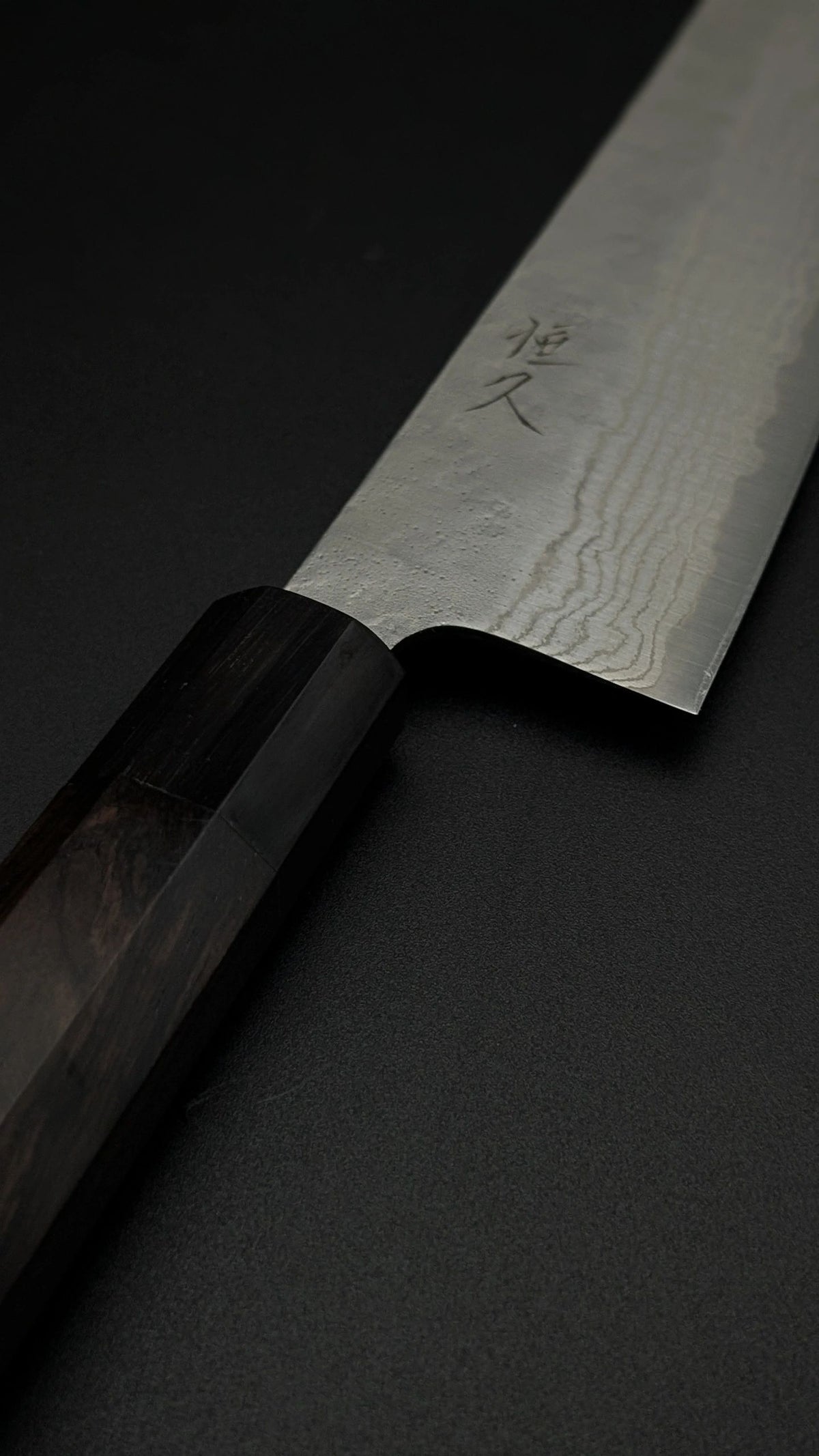 Tsunehisa 440C Gyuto 210mm – Ebony & Buffalo Horn Handle