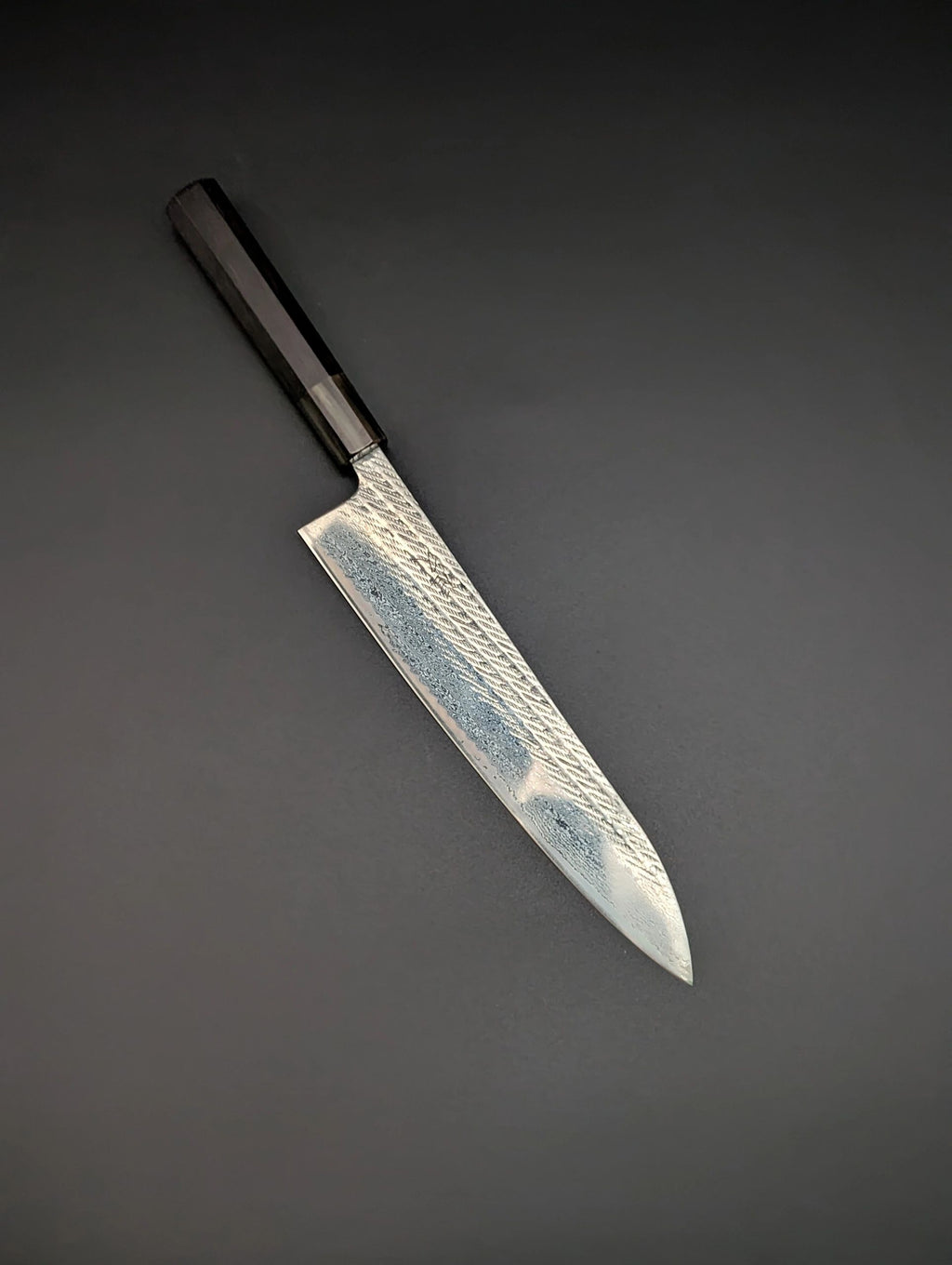 Tsunehisa Ginsan Nawame Damascus Gyuto 240mm – Ebony & Horn Handle