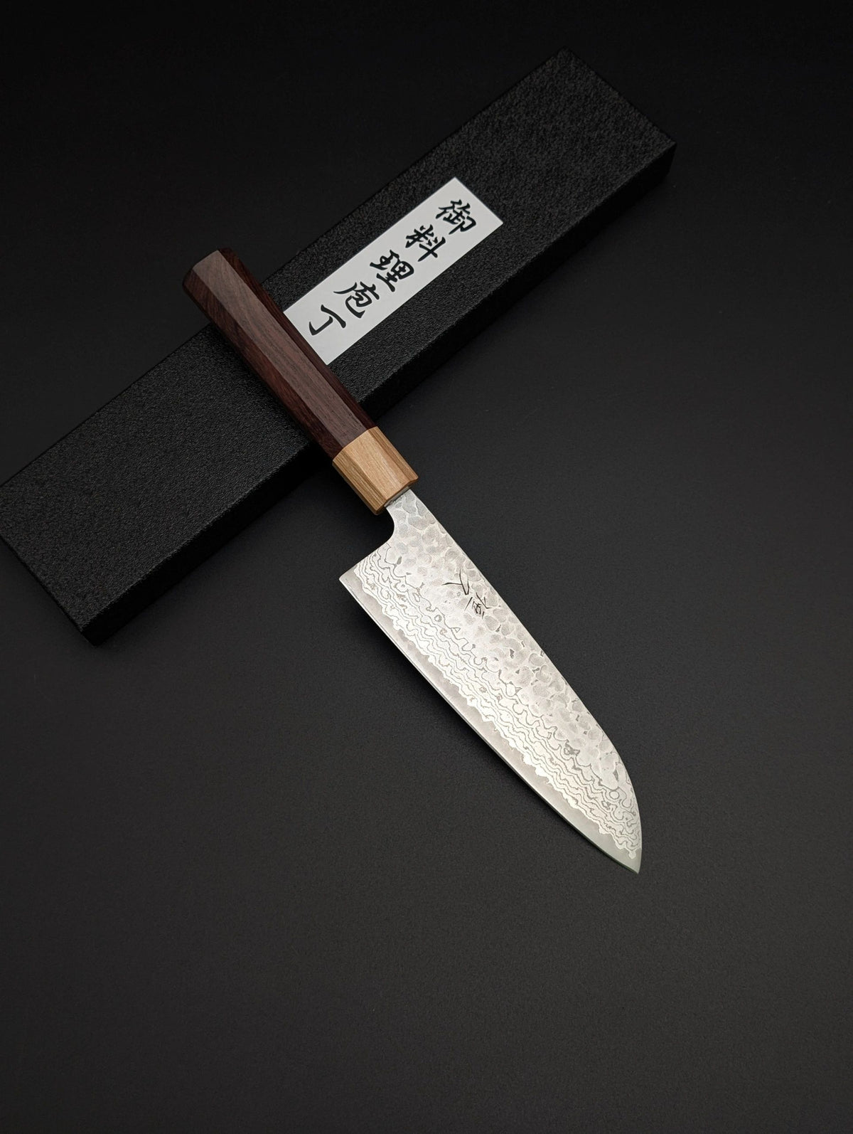 Tsunehisa Santoku 165mm Ginsan Damascus – Rosewood Handle