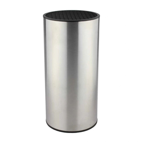 Grunwerg Knife Block Round Stainless Steel